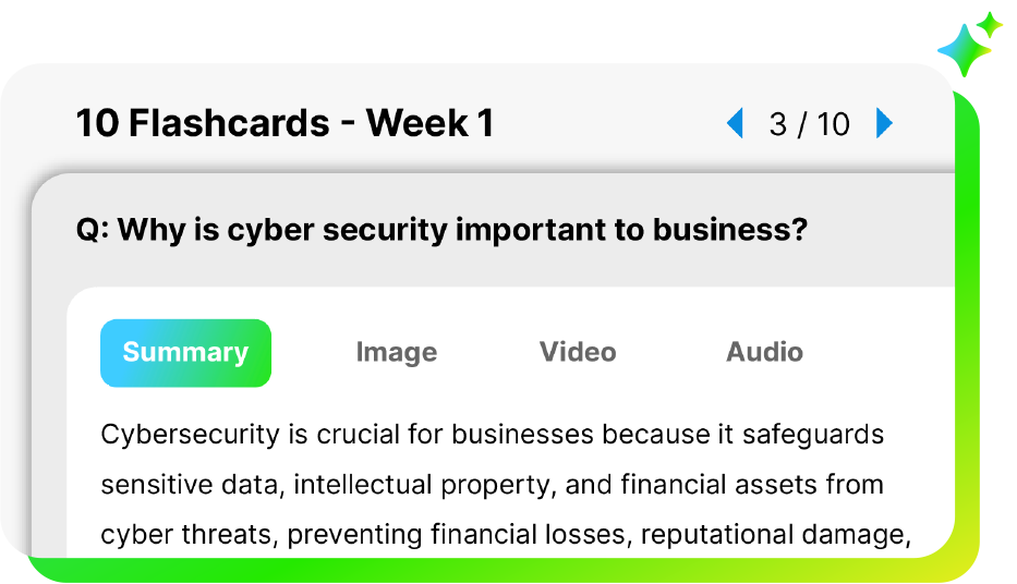 Generate Flashcards UI